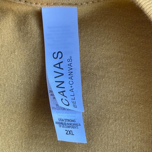 Bella Canvas Yellowstone‎ Shirt Womens Plus Size 2X XXL Yellow Dutton Ranch - Picture 4 of 10